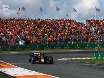 El Red Bull de Max Verstappen durante el GP de Países Bajos 2023