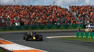 El Red Bull de Max Verstappen durante el GP de Países Bajos 2023 El Red Bull de Max Verstappen durante el GP de Países Bajos 2023