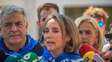 Declaraciones a la prensa de la secretaria general del PP, Cuca Gamarra