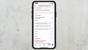 Pantalla con los permisos de acceso a un móvil