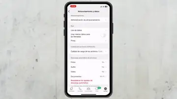 Pantalla con los permisos de acceso a un móvil Pantalla con los permisos de acceso a un móvil