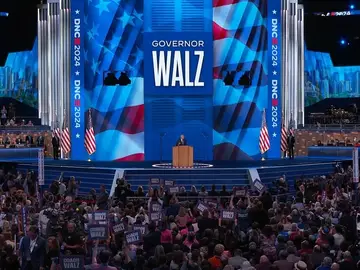 El gobernador de Minnesota Tim Walz acepta formalmente la nominación demócrata como vicepresidente El gobernador de Minnesota Tim Walz acepta formalmente la nominación demócrata como vicepresidente