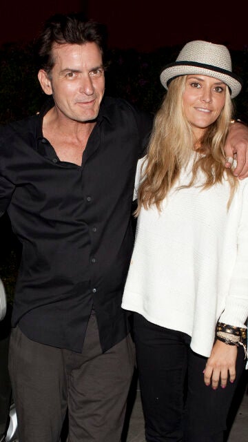 Charlie Sheen y Brooke Mueller 