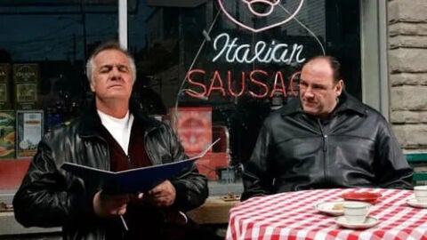James Gandolfini y Tony Sirico en Los Soprano
