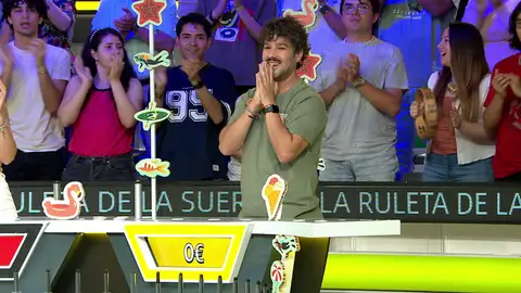 Jesús se lleva el bote en su primera tirada del último panel de La ruleta de la suerte Jesús se lleva el bote en su primera tirada del último panel de La ruleta de la suerte