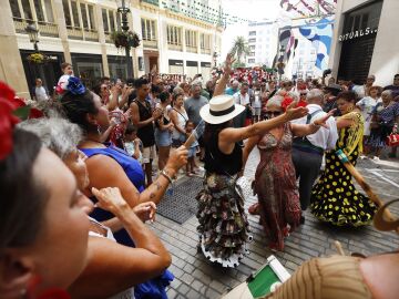 Imagen del centro de Málaga en la Feria 2024