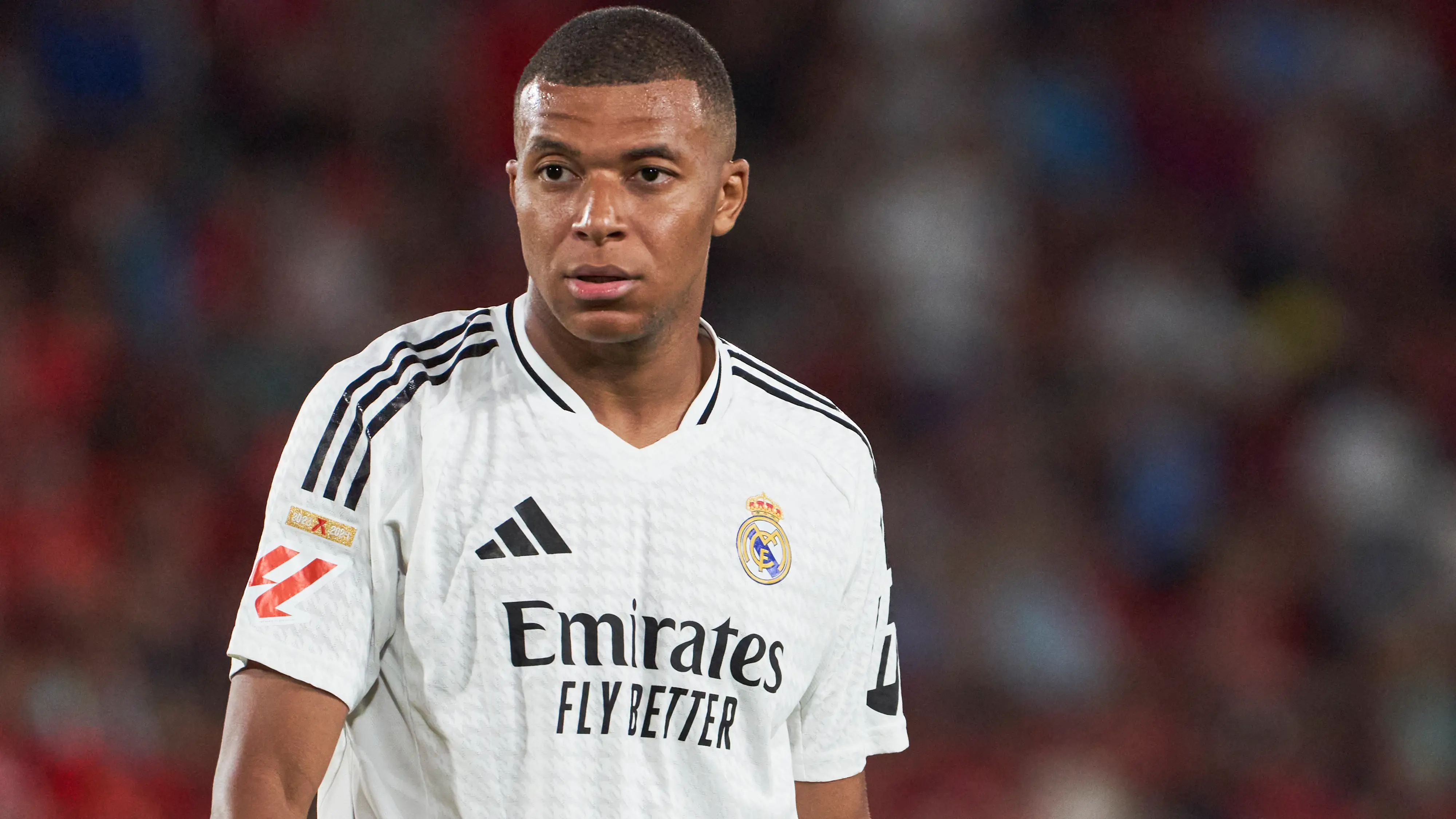 Kylian Mbappé durante el Mallorca-Real Madrid de la primera jornada de LaLiga Kylian Mbappé durante el Mallorca-Real Madrid de la primera jornada de LaLiga