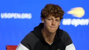 Jannik Sinner atiende a los medios en el US Open 2024 Jannik Sinner atiende a los medios en el US Open 2024
