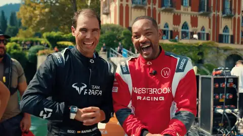 Rafa Nadal y Will Smith en las E1 Series Rafa Nadal y Will Smith en las E1 Series