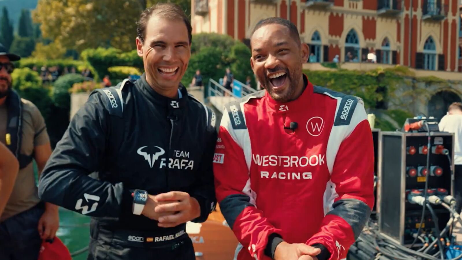 La espectacular carrera entre Rafa Nadal y Will Smith en las E1 Series: 