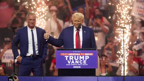 Robert F. Kennedy Jr. y Donald Trump Robert F. Kennedy Jr. y Donald Trump