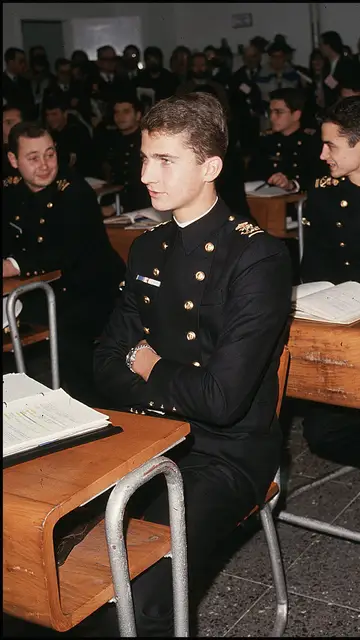 Felipe VI en su formación en la escuela naval Felipe VI en su formación en la escuela naval