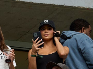 Kim Kardashian, en el estadio Santiago Bernabéu