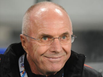 El entrenador Sven-Göran Eriksson