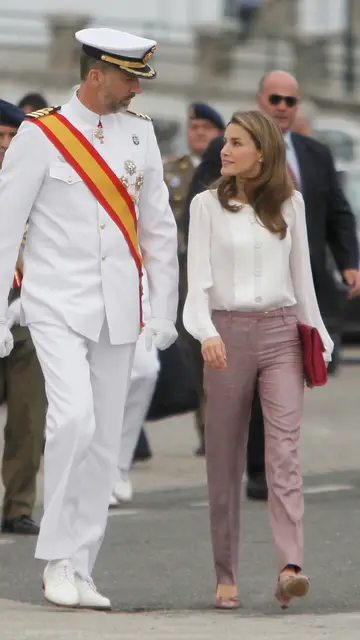 Felipe y Letizia en la Escuela Naval de Marín Felipe y Letizia en la Escuela Naval de Marín