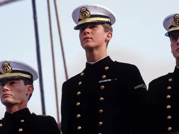 Felipe VI en su formación en la escuela naval Felipe VI en su formación en la escuela naval