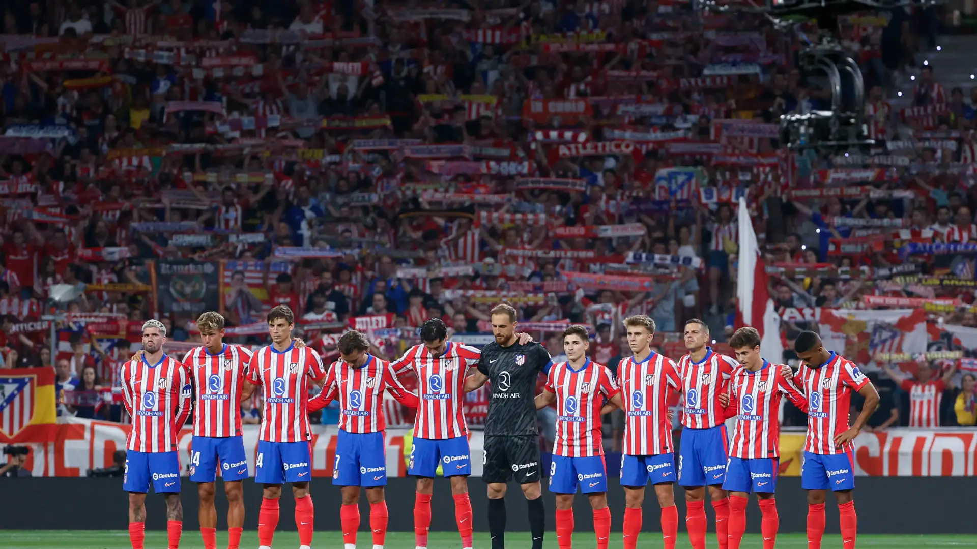 Minuto de silencio del Atlético por el pequeño Mateo Minuto de silencio del Atlético por el pequeño Mateo