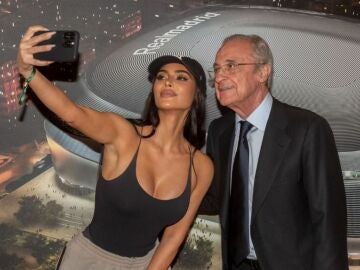 Kim Kardashian se fotografía con Florentino Pérez