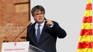 Imagen de archivo del pasado 8 de agosto del expresidente catal&aacute;n Carles Puigdemont