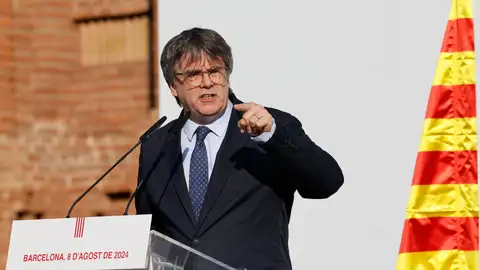 Imagen de archivo del pasado 8 de agosto del expresidente catalán Carles Puigdemont Imagen de archivo del pasado 8 de agosto del expresidente catalán Carles Puigdemont