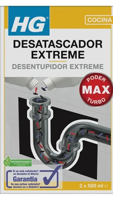 HG Desatascador Extreme poder Max turbo HG Desatascador Extreme poder Max turbo