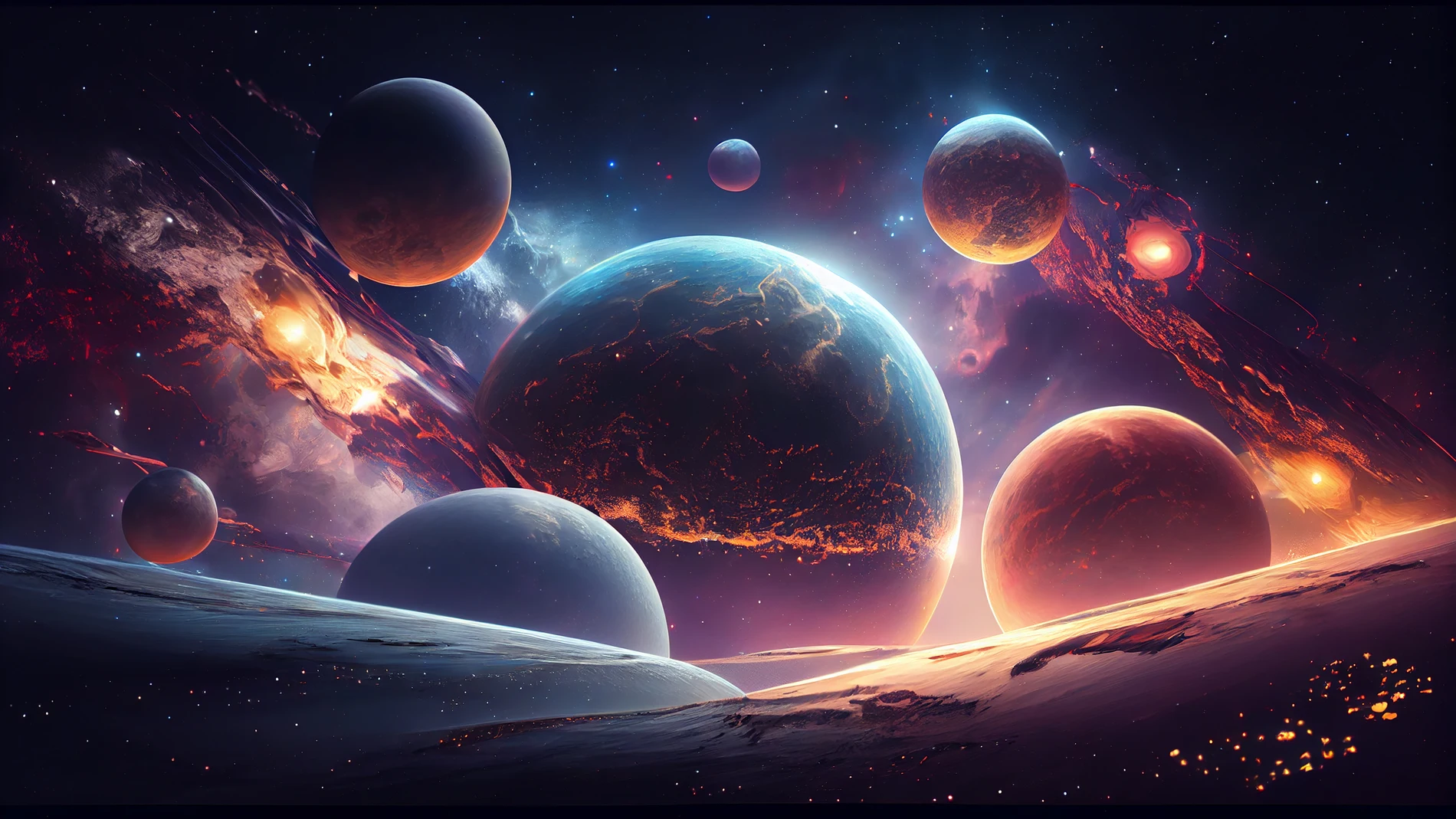 Planetas, imagen de archivo Planetas, imagen de archivo