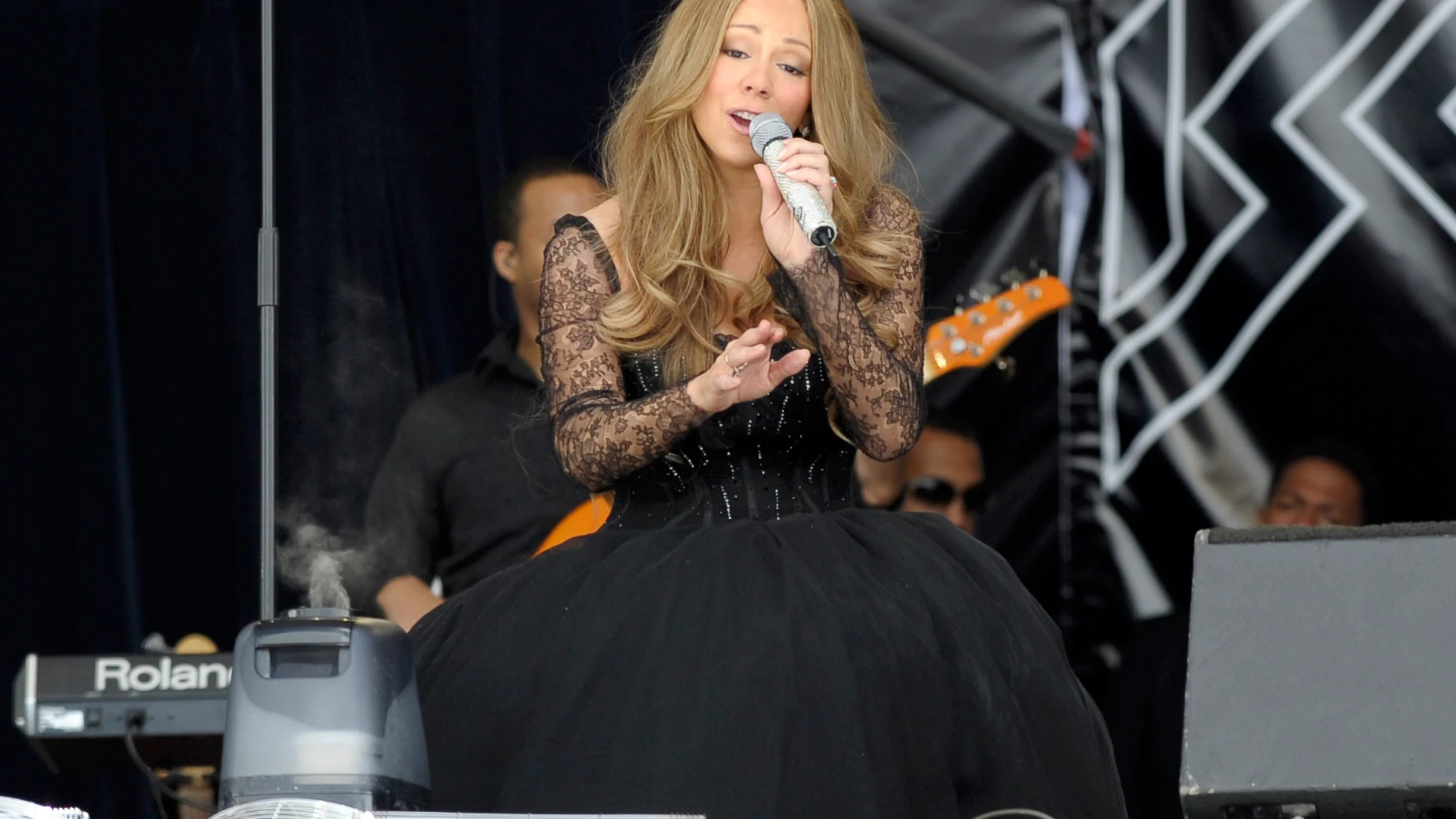 Mariah Carey en un concierto Mariah Carey en un concierto