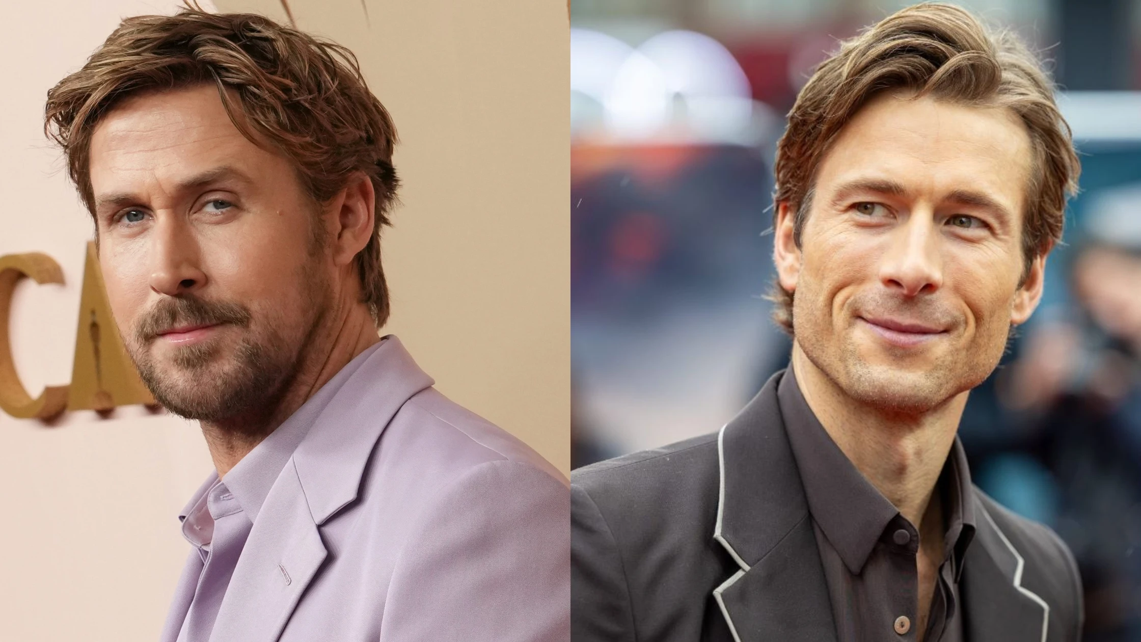Ryan Gosling y Glenn Powell