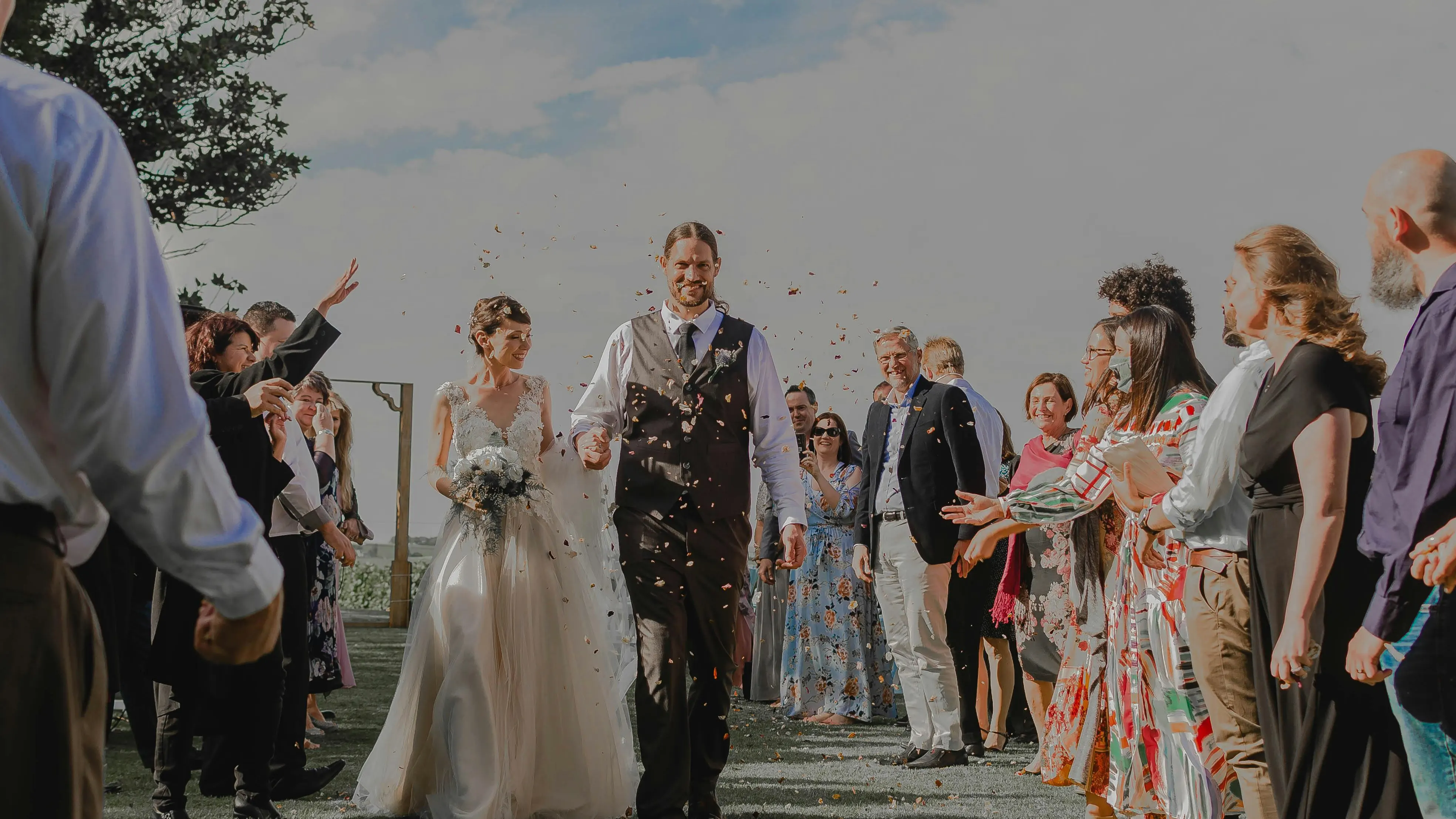 Instant&aacute;nea de una boda