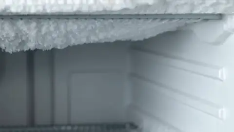 Imagen de archivo de un congelador Imagen de archivo de un congelador