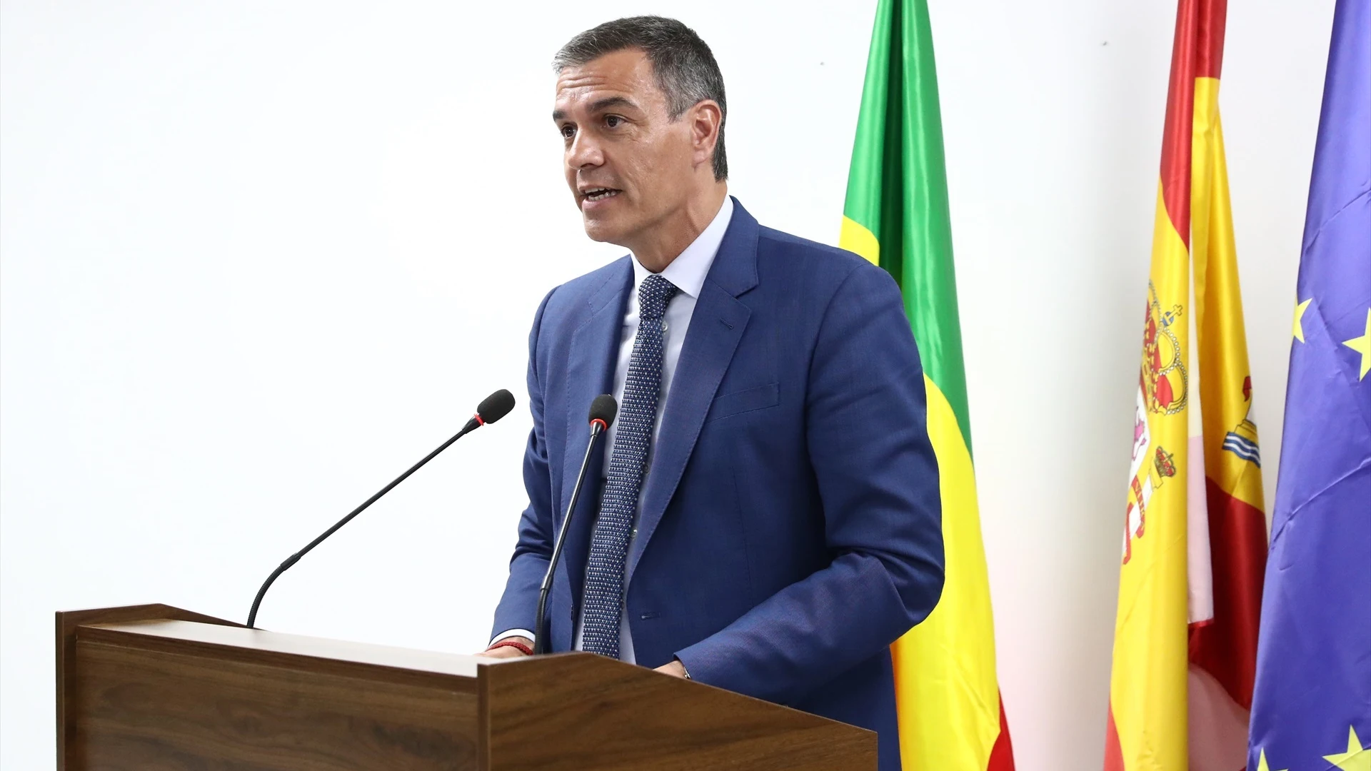 Pedro S&aacute;nchez desde Dakar, Senegal