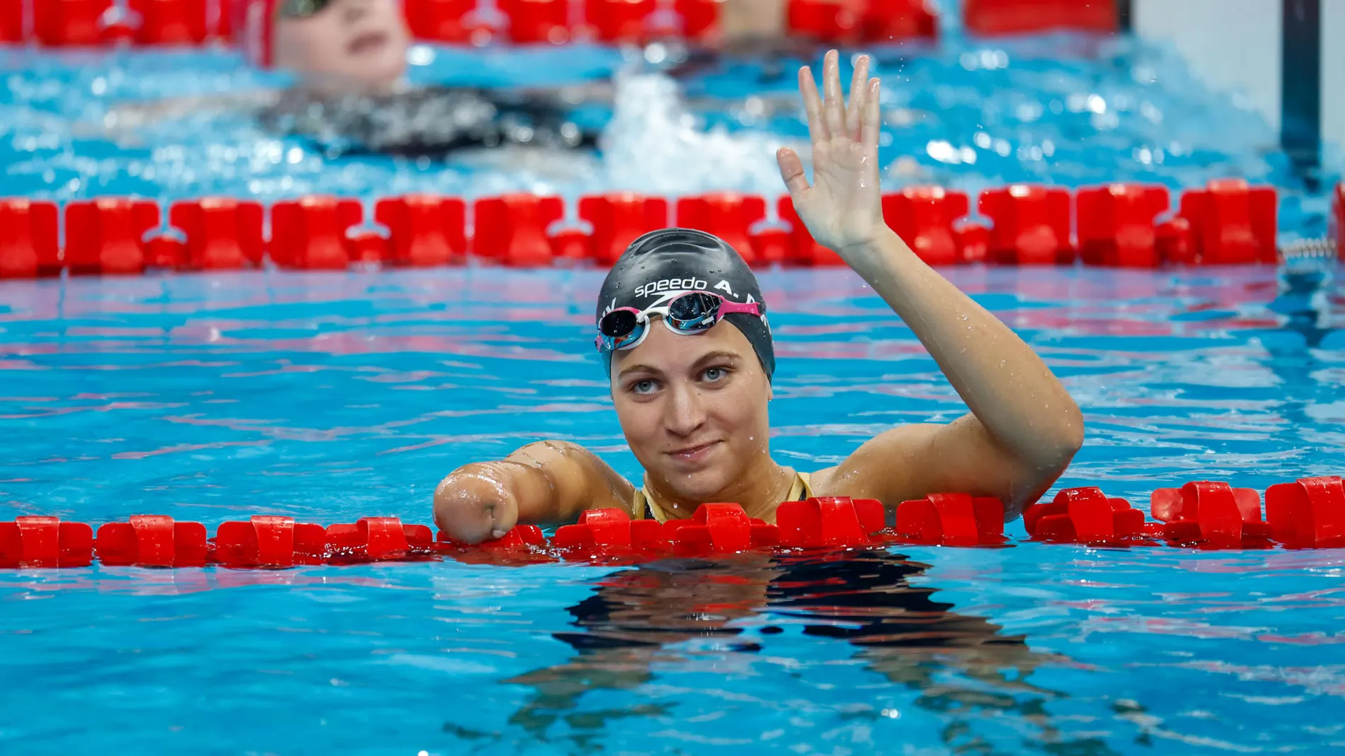 Laa española Anastasiya Dmytriv tras competir en los 100 braza SB8 en París 2024 Laa española Anastasiya Dmytriv tras competir en los 100 braza SB8 en París 2024