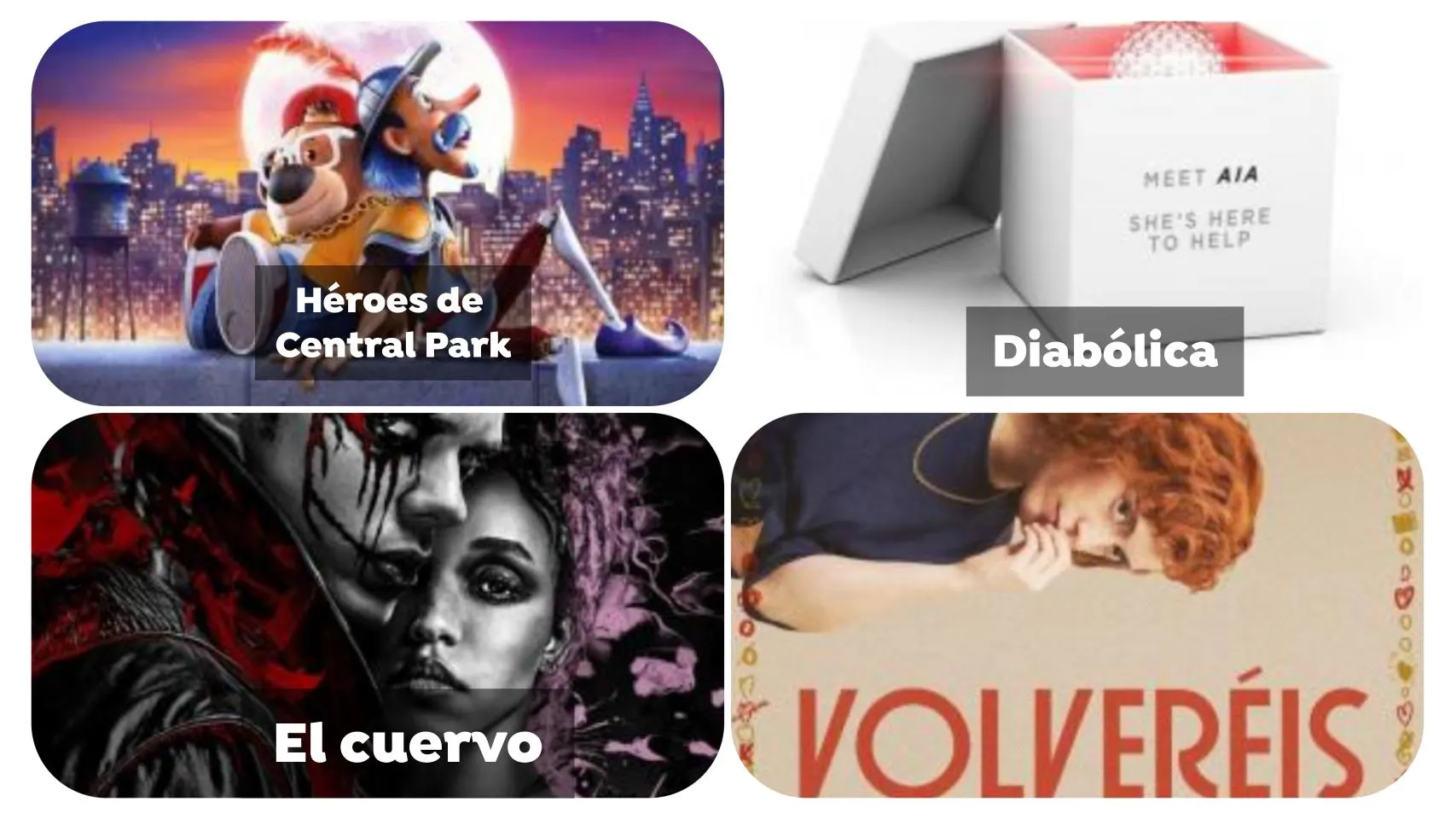 Imagen de los estrenos de la semana. Imagen de los estrenos de la semana.