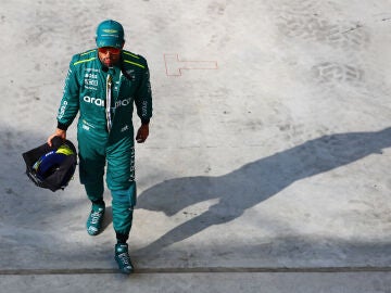 Fernando Alonso tras la clasificación en Monza