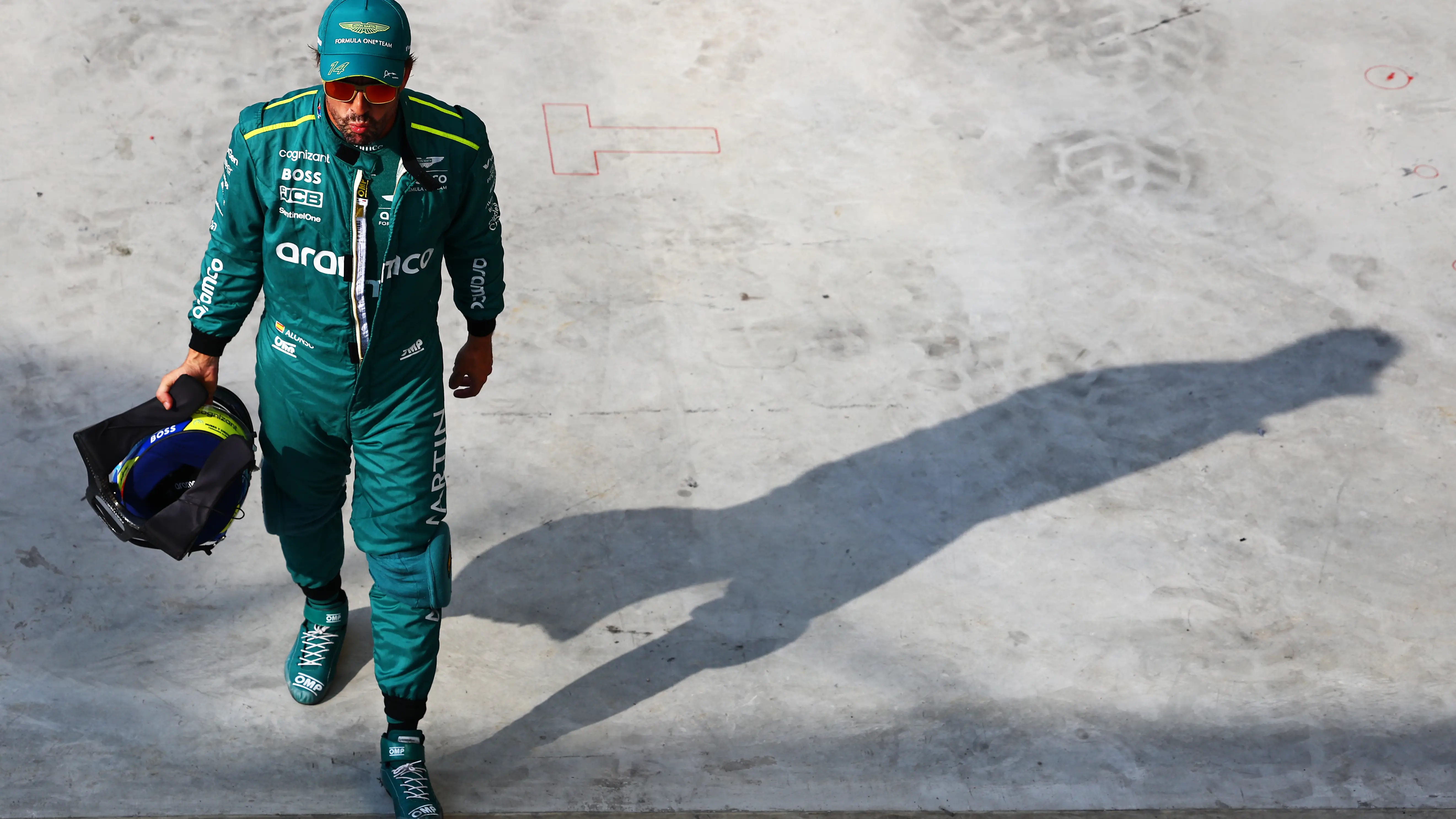 Fernando Alonso tras la clasificación en Monza Fernando Alonso tras la clasificación en Monza