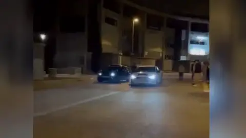 Imágenes de las carreras ilegales en Badalona Imágenes de las carreras ilegales en Badalona