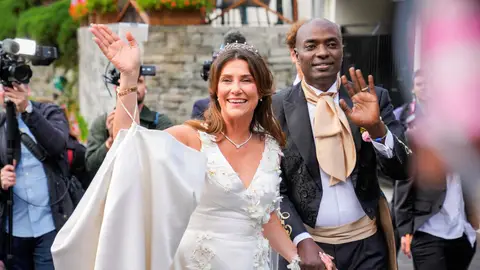 Marta Luisa de Noruega y Durek Verrett en su boda Marta Luisa de Noruega y Durek Verrett en su boda