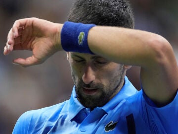 Djokovic, cabizbajo en el US Open ante Popyrin