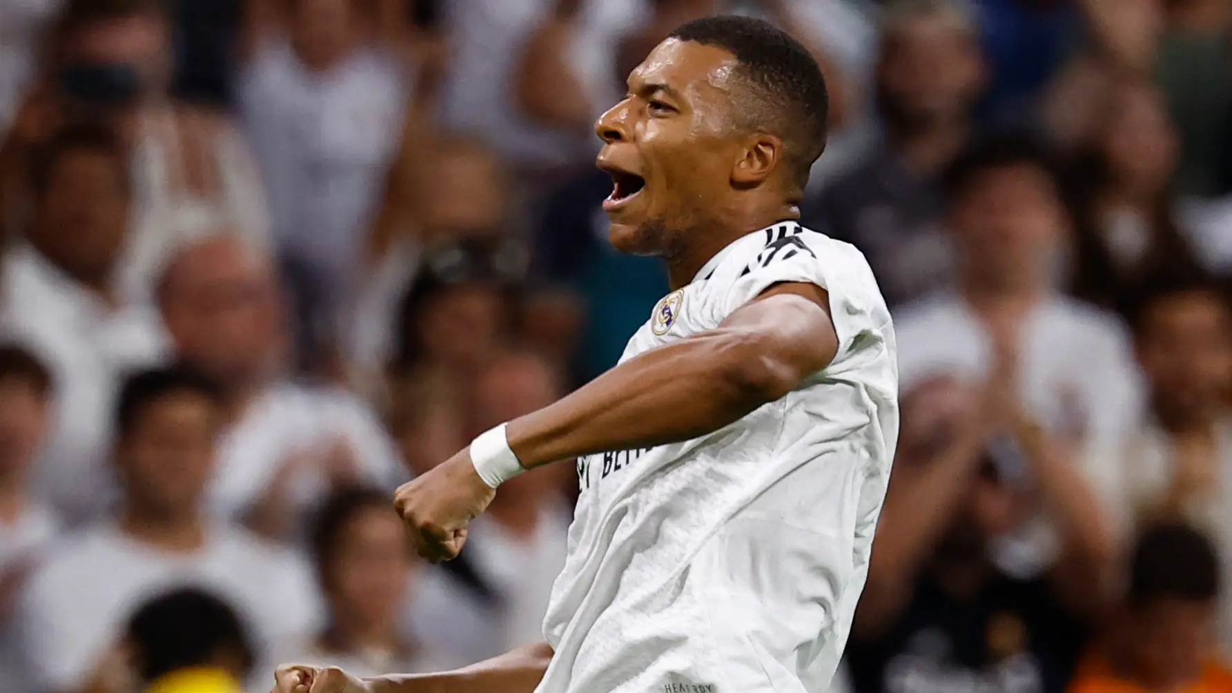 Kylian Mbappé festeja un tanto ante el Betis Kylian Mbappé festeja un tanto ante el Betis