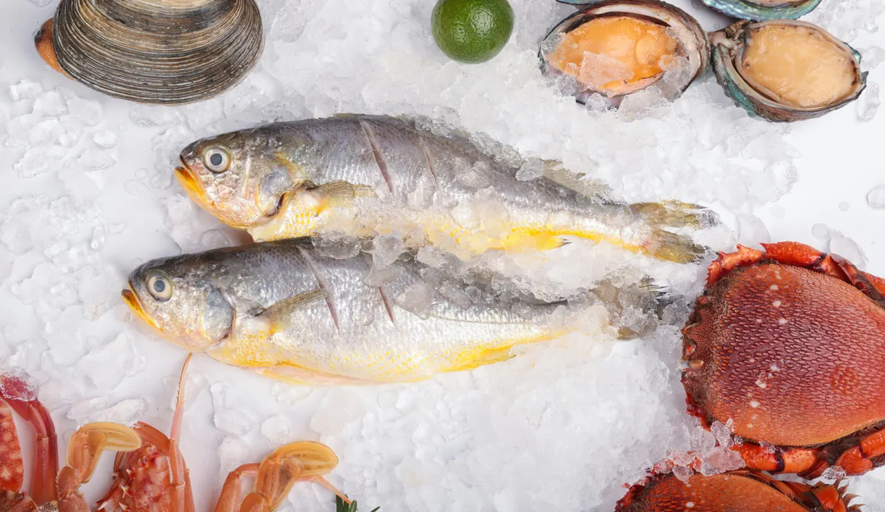 Imagen de archivo de unos pescados.