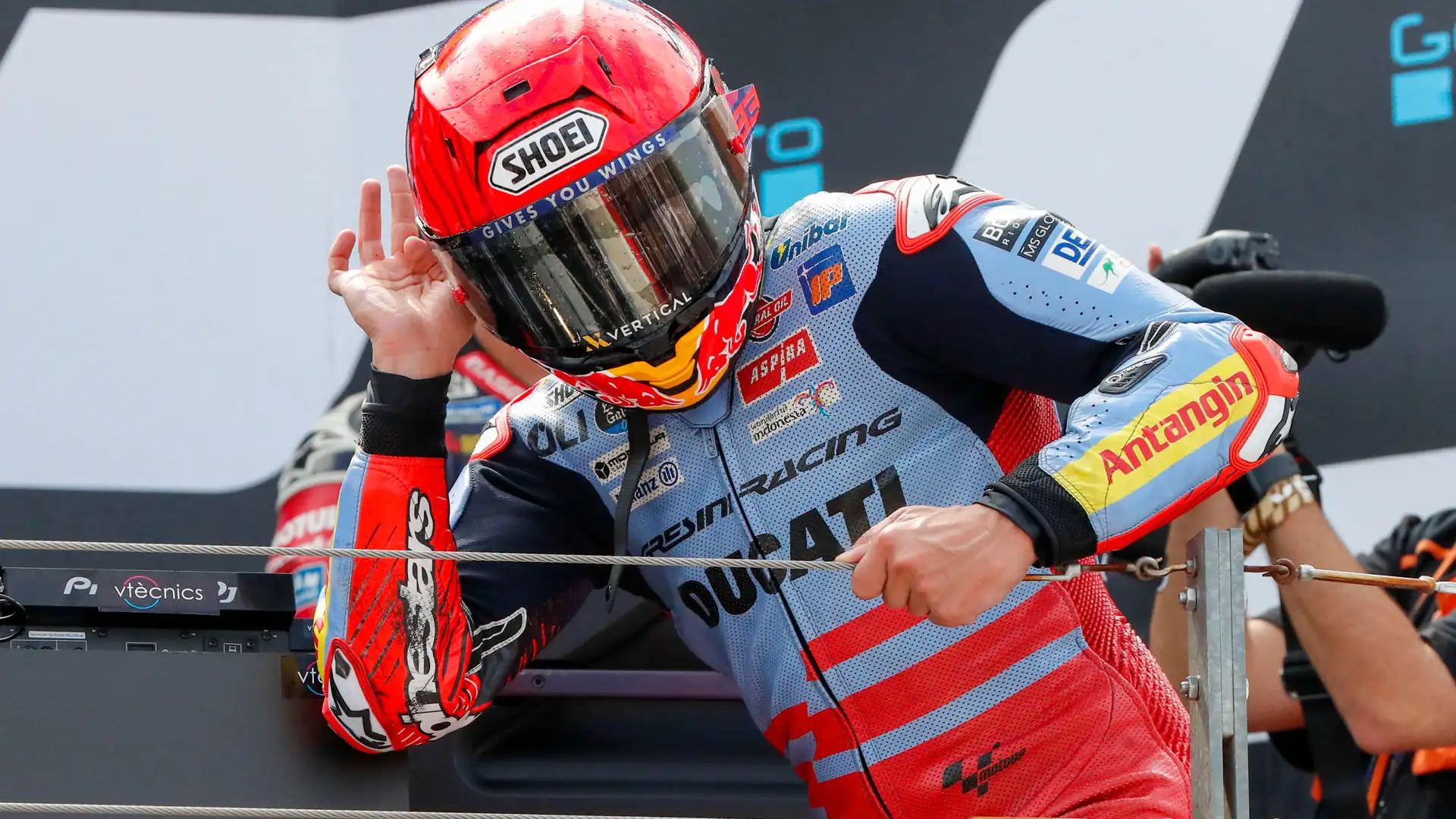 El baile de Marc Márquez en el podio de MotoGP El baile de Marc Márquez en el podio de MotoGP