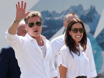 Brad Pitt e Inés de Ramón en Venecia