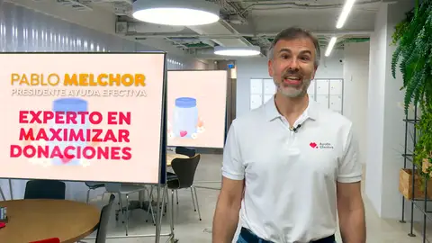 Pablo Melchor, Ayuda Efectiva ONG, optimización de donaciones