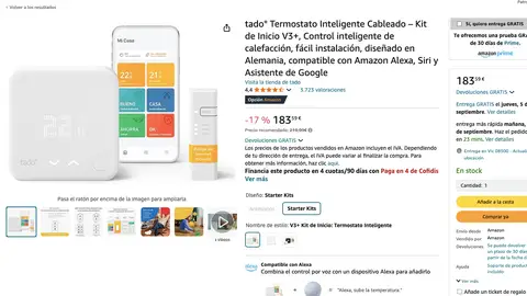 Termostato inteligente Tado Termostato inteligente Tado