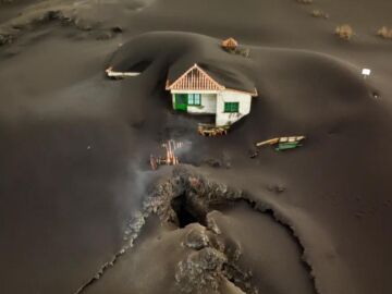 La casa sepultada por la lava