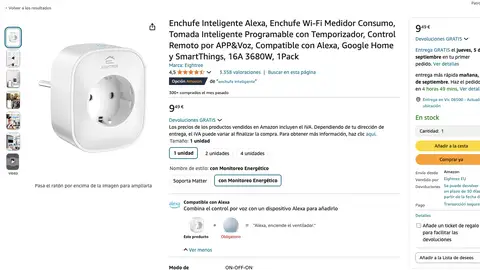 Enchufe inteligente Enchufe inteligente