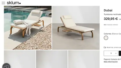 Tumbona de madera Tumbona de madera