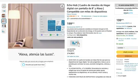 Cuadro de mandos Echo Hub Cuadro de mandos Echo Hub