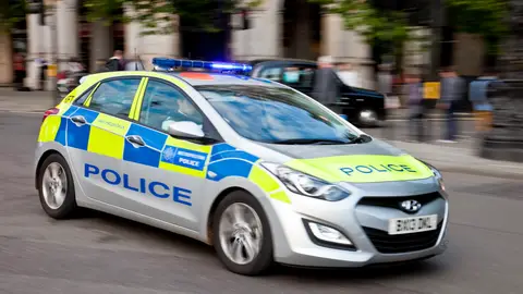 Coche de policía, Inglaterra Coche de policía, Inglaterra