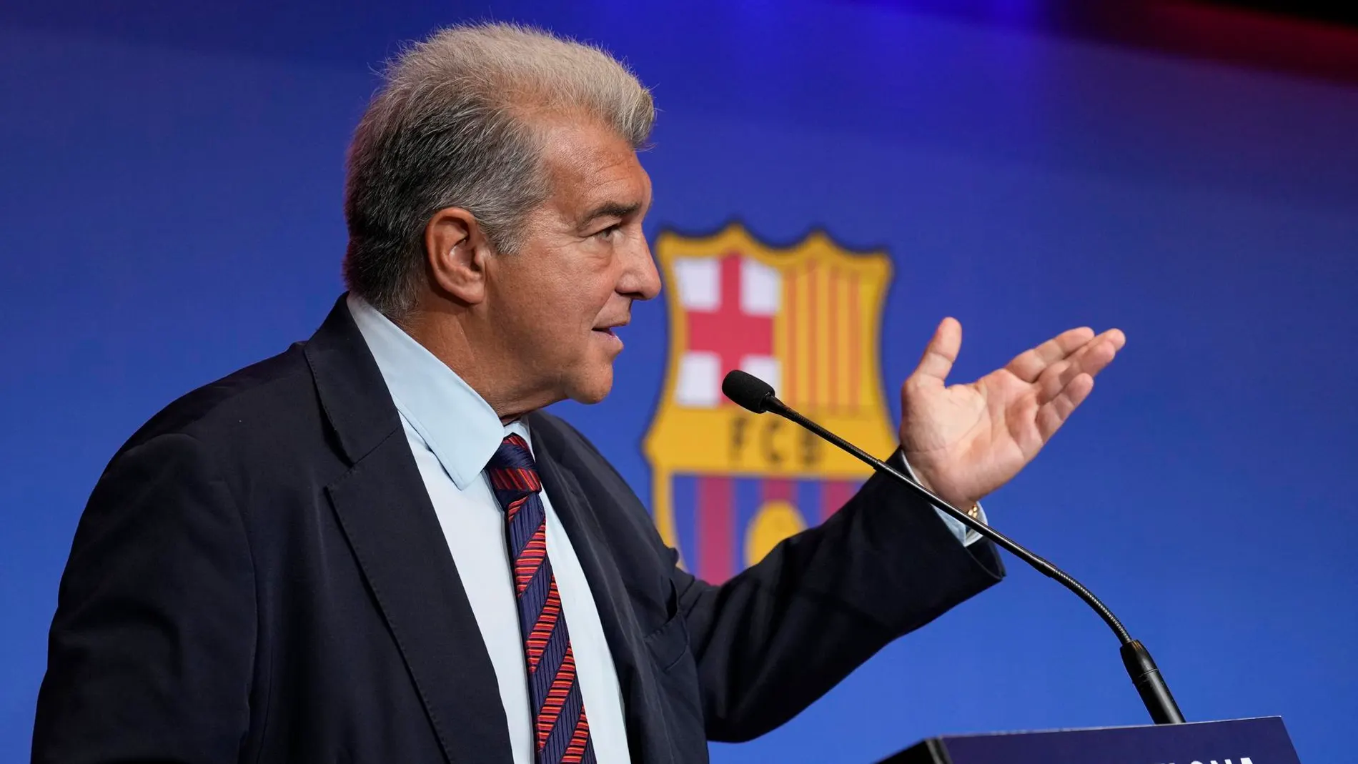 El presidente del FC Barcelona, Joan Laporta El presidente del FC Barcelona, Joan Laporta